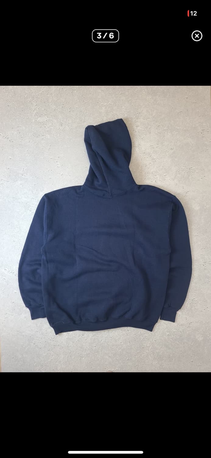 80s russell hoodie navy 상품이미지3