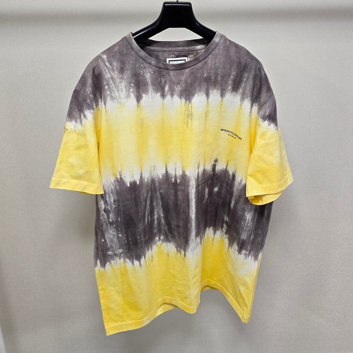 우영미 타이다이 백로고 반팔 티셔츠 48사이즈 판매 상품이미지3