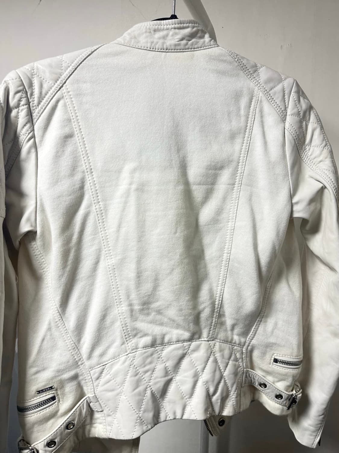 [무료배송] Diesel 디젤 퀄티드 레더 모토 자켓 상품이미지3