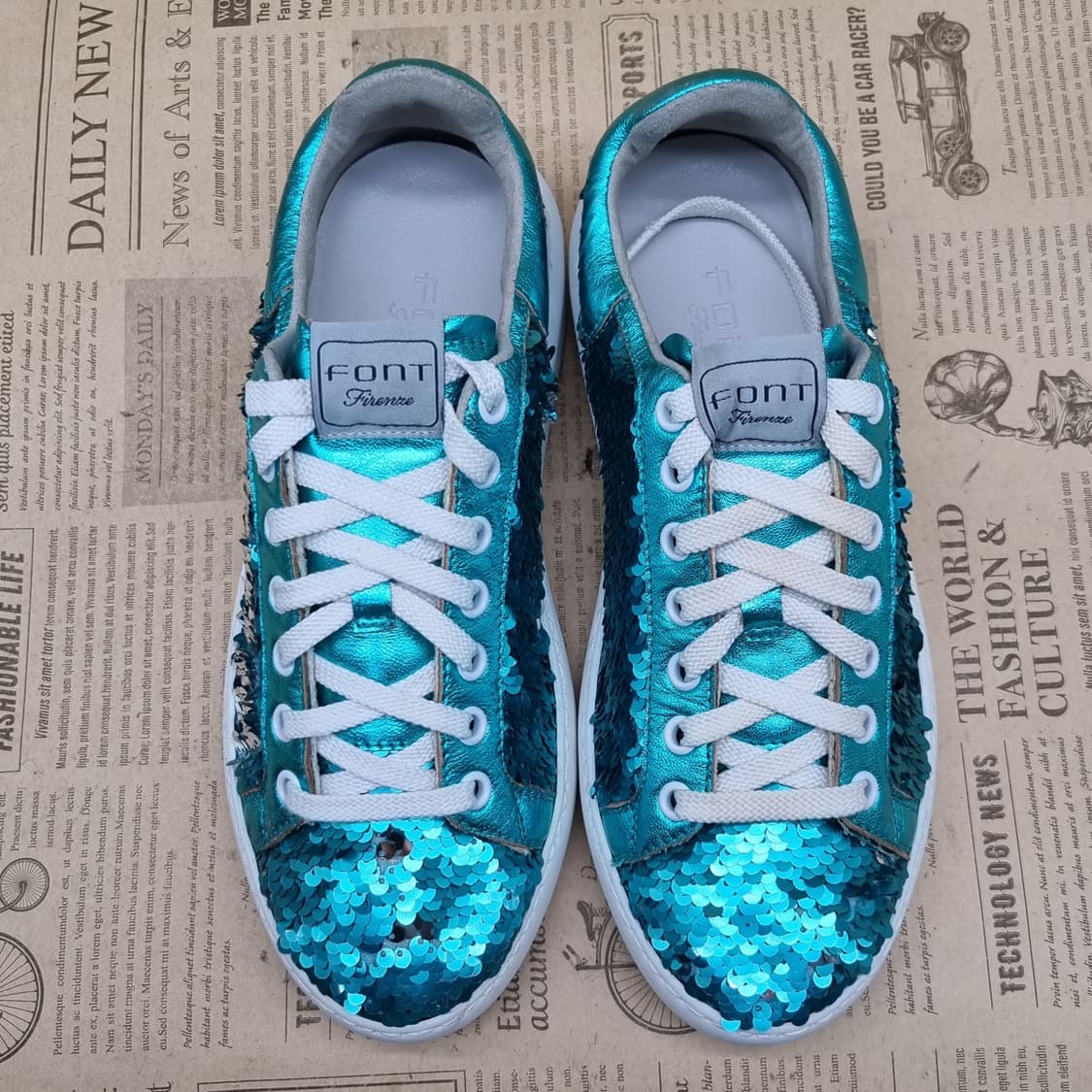 폰트시레나 스팽글 여성스니커즈235 상품이미지2