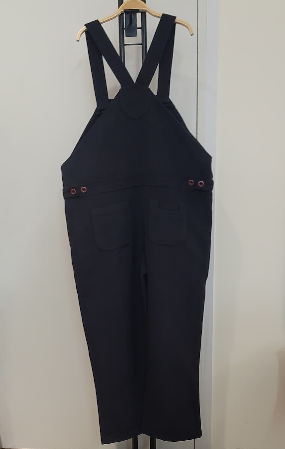 러브이즈트루 모직 재질 멜빵 바지 오버롤 55~77 프리사이즈 상품이미지6