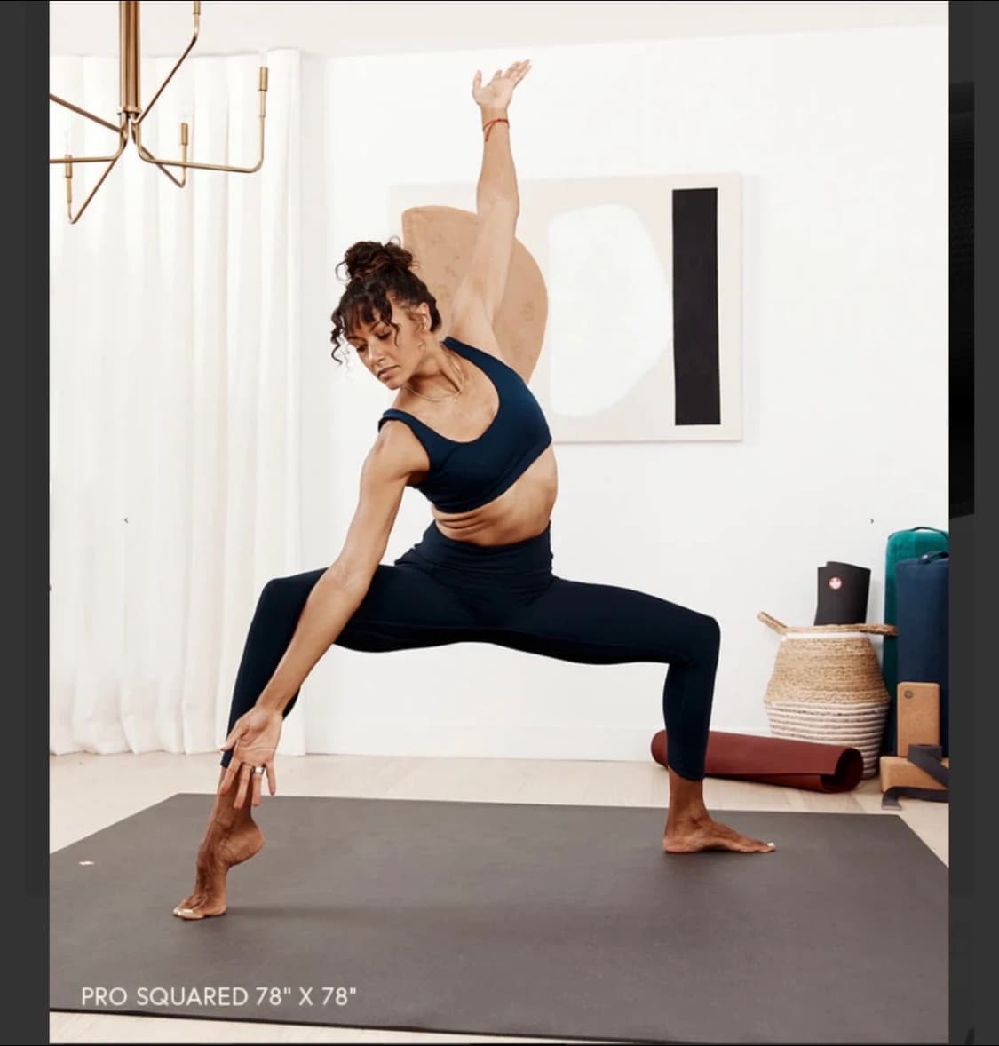 만두카 프로 스퀘어 요가매트 블랙 상품이미지3