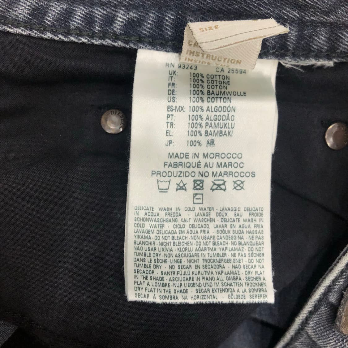 디젤 워싱 데님팬츠  상품이미지5