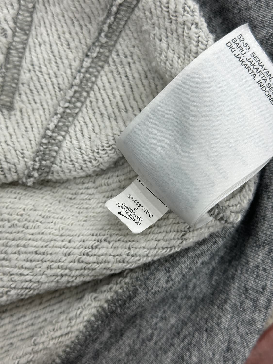 나이키 후드집업 그레이S 상품이미지6