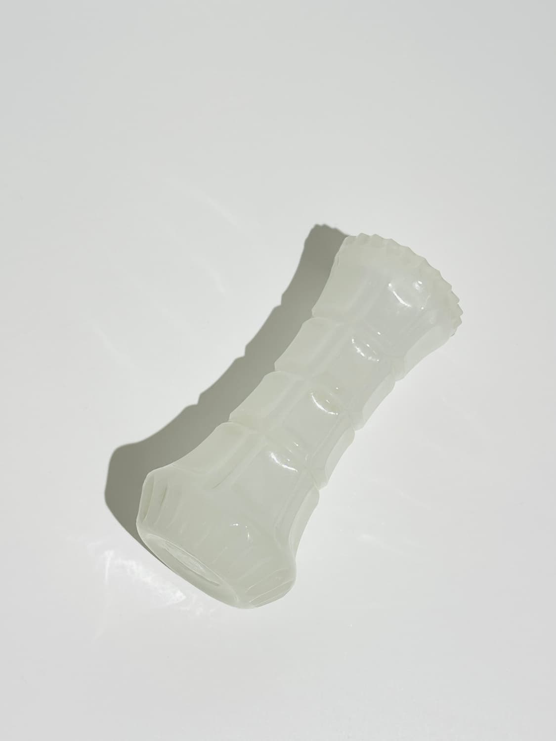 일본 빈티지 밀크글라스 와플 화병 상품이미지5