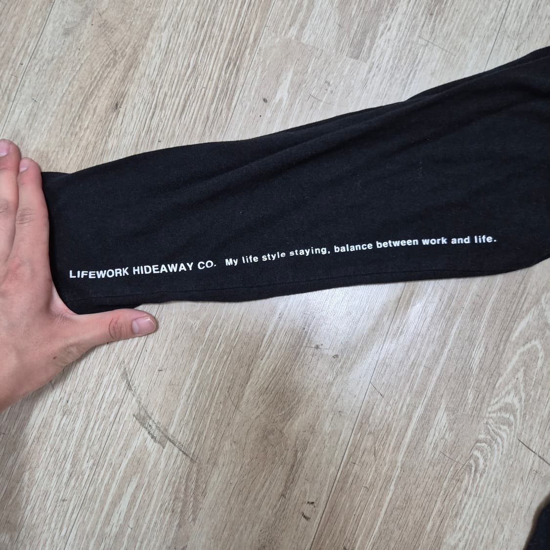 라이프워크 여성 루즈핏 와펜로고 롱슬리브 긴팔티 상품이미지5