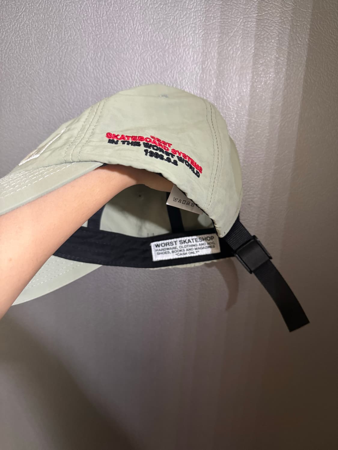워스트스케이트샵 worst skate shop 나일론 볼캡 상품이미지3