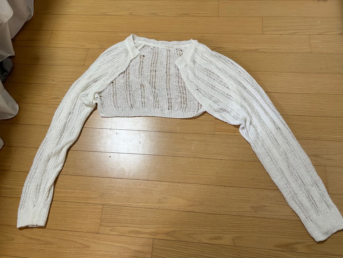 씨쓰루 볼레로 가디건  상품이미지1