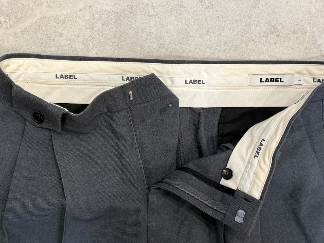 라벨 아카이브 핀턱와이드 팬츠 그레이 5 상품이미지2