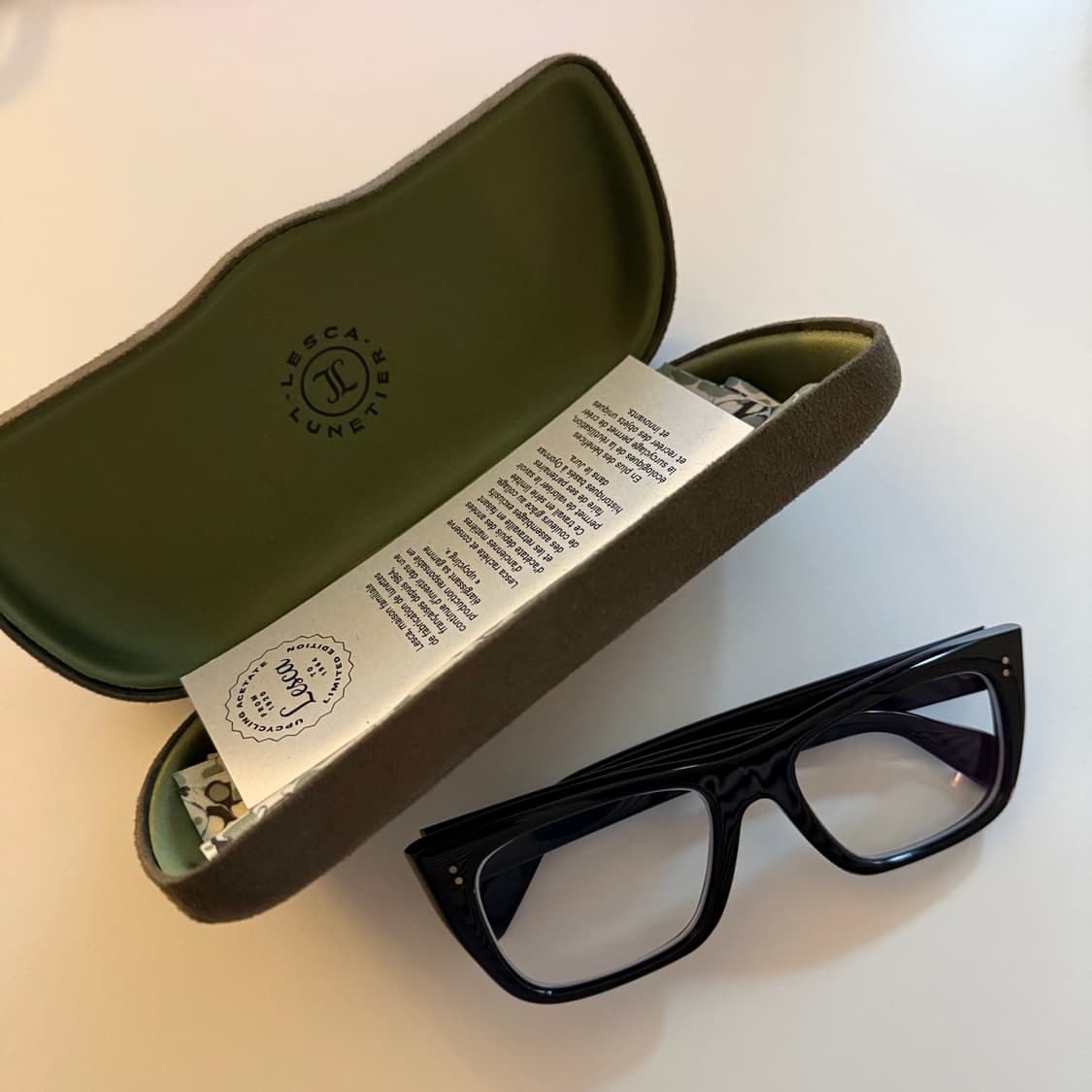 [빈티지] 레스카 캣아이 뿔테 안경 상품이미지1