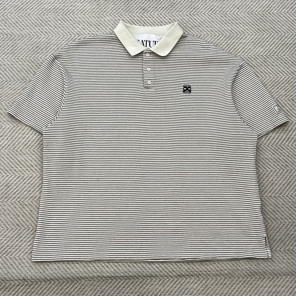 세터 스트라이프 카라 하프 니트 r3574 상품이미지1