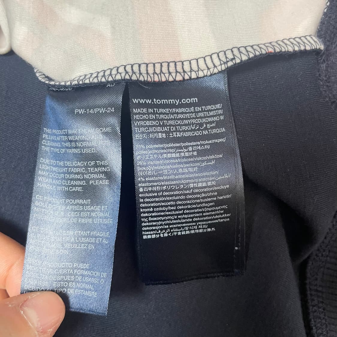 타미힐피거 플래그패턴 시스루 맨투맨 S 상품이미지7