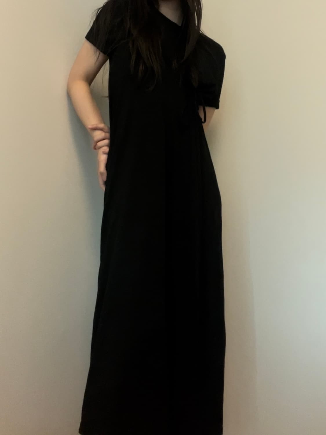 ribbon point black long ops 상품이미지1