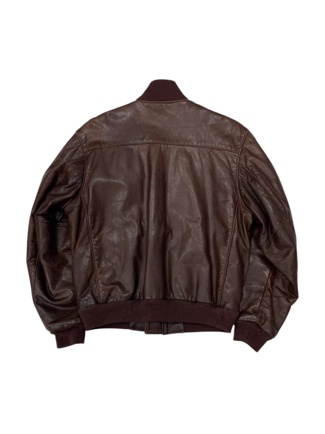 80‘s 골든베어 레더 Ma-1 봄버 자켓 상품이미지2