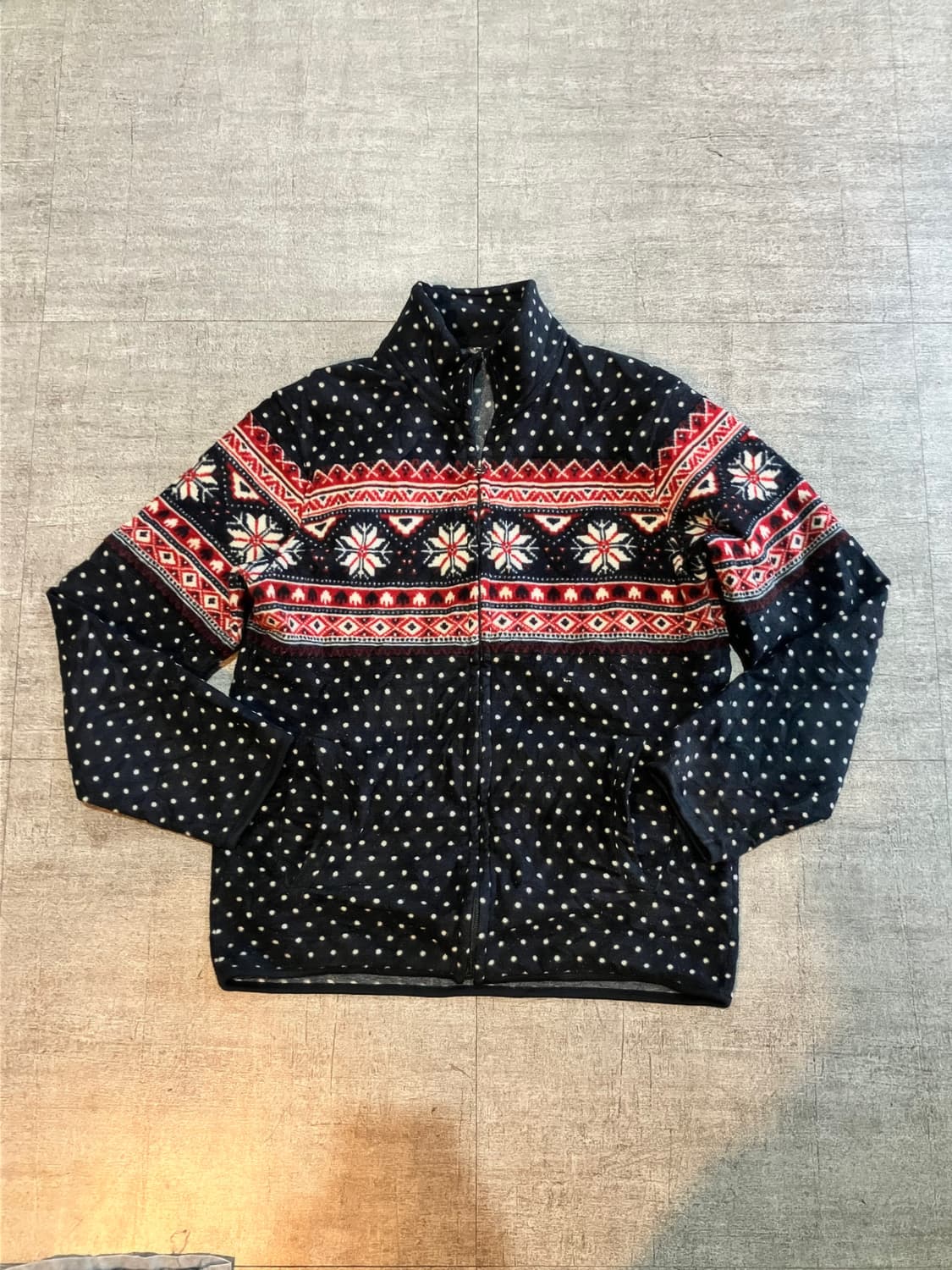 Uniqlo 유니클로 올드스쿨아메카지 눈꽃니트 집업자켓 상품이미지1