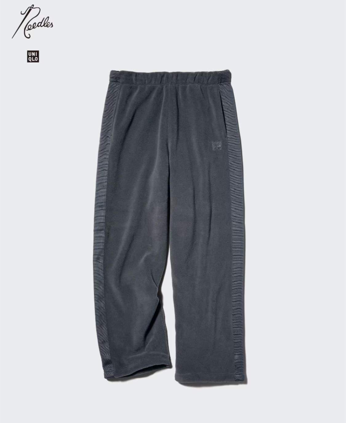 M 새제품 ) 유니클로 X 니들스 후리스 와이드팬츠 다크그레이 상품이미지1