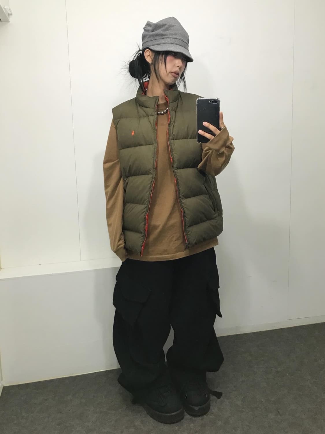 Polo Reversible Khaki/Orange Vest 상품이미지5