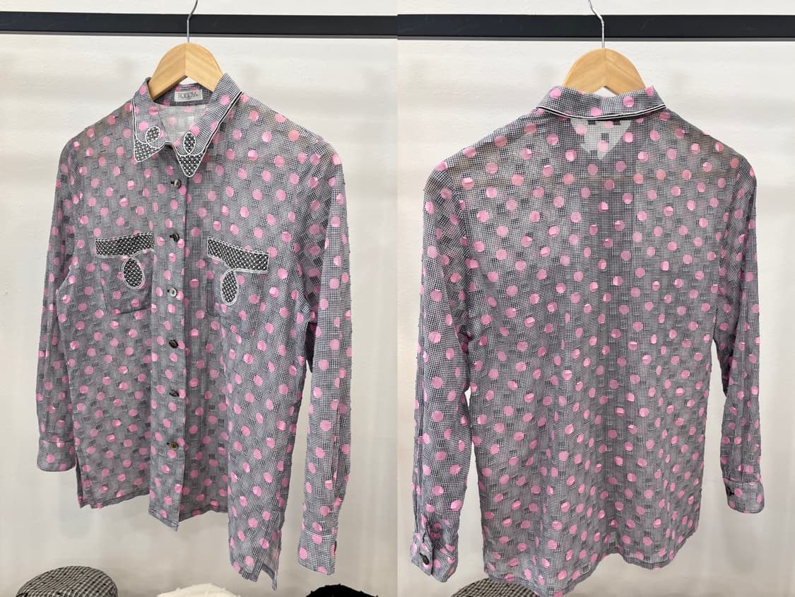 pink polka summer shirts 상품이미지7