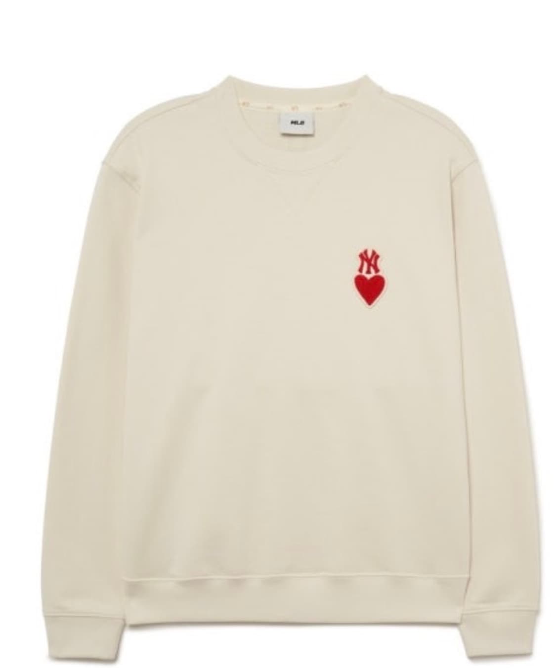 MLB 하트 오버핏 맨투맨 상품이미지1