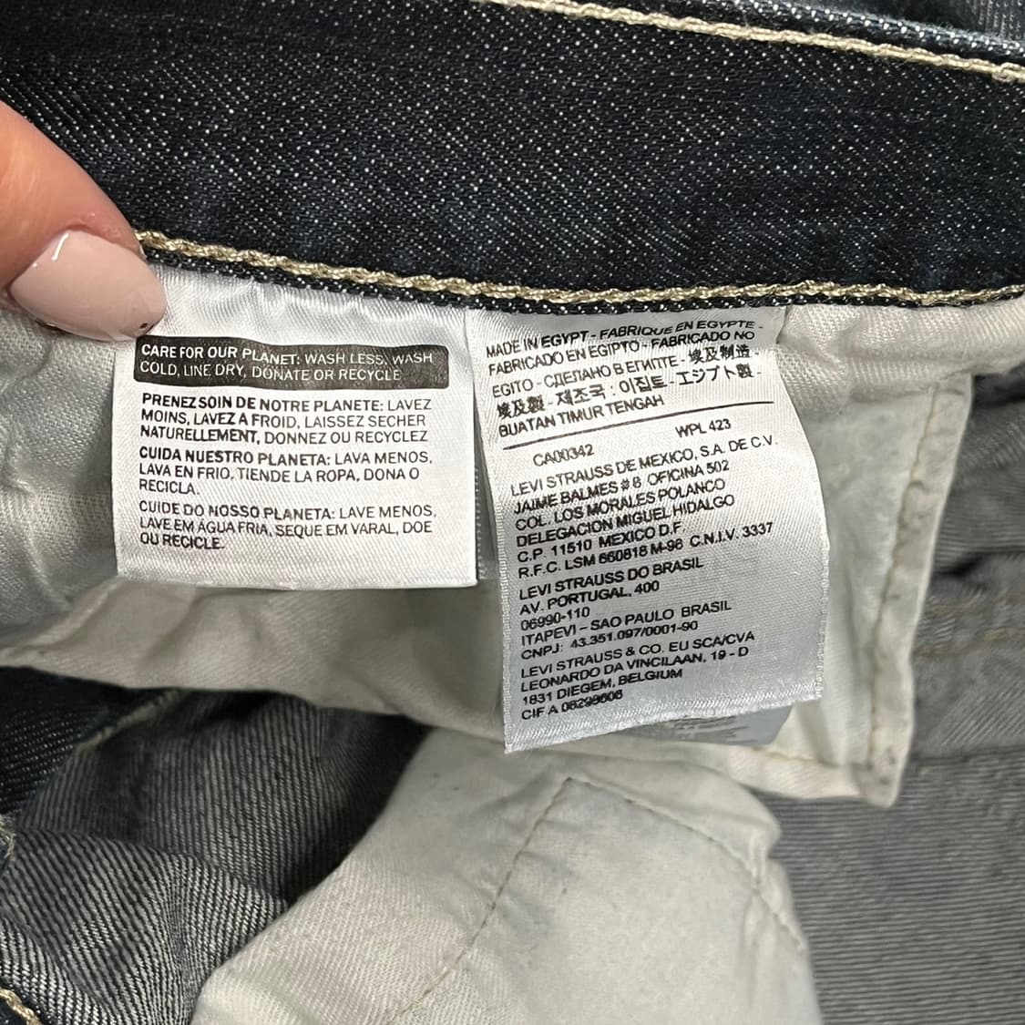 [정품] 리바이스 진청 데님 청바지 b14 상품이미지5