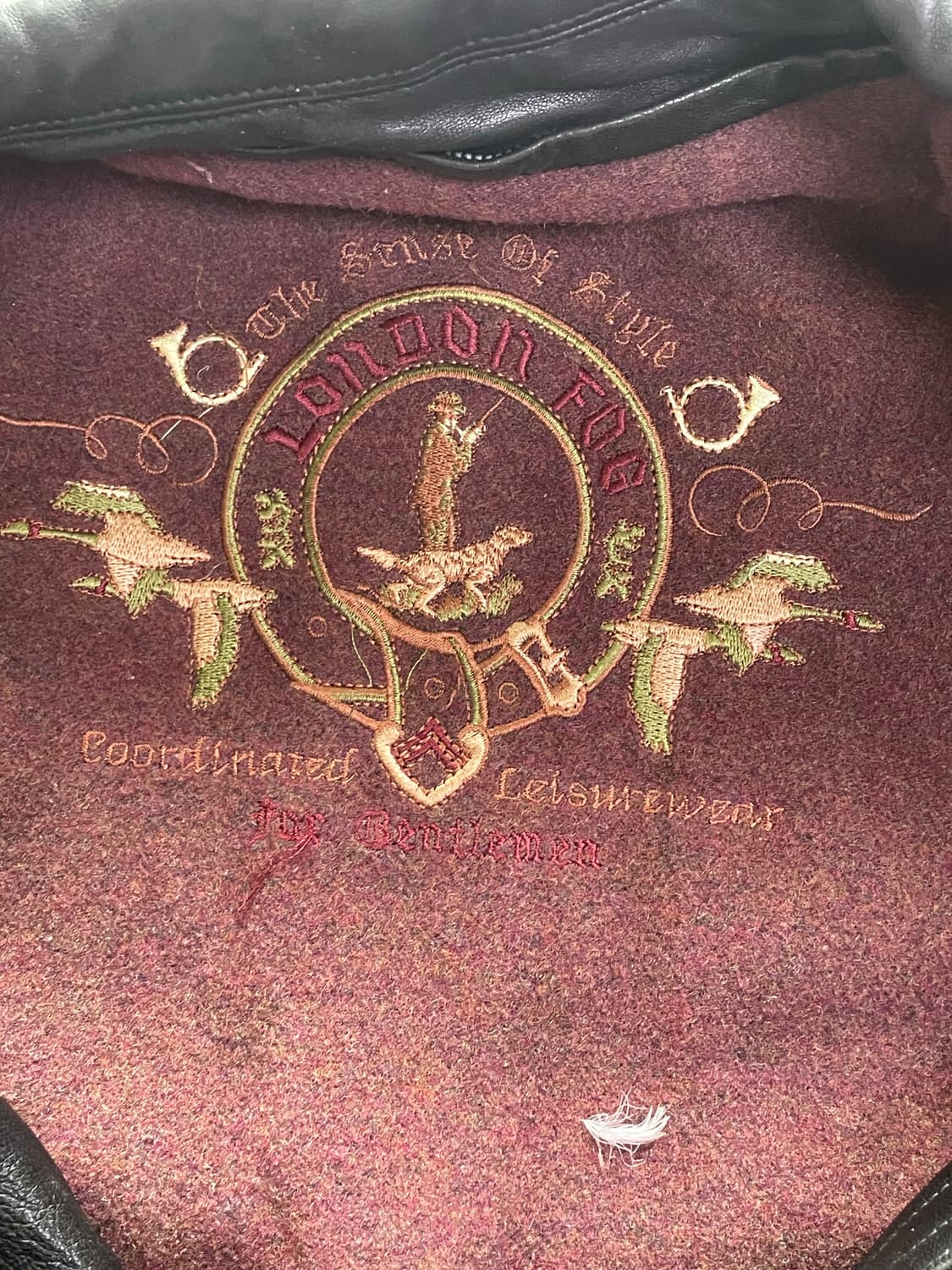 상태좋음) 90's 런던포그 양가죽자켓 105size 상품이미지3