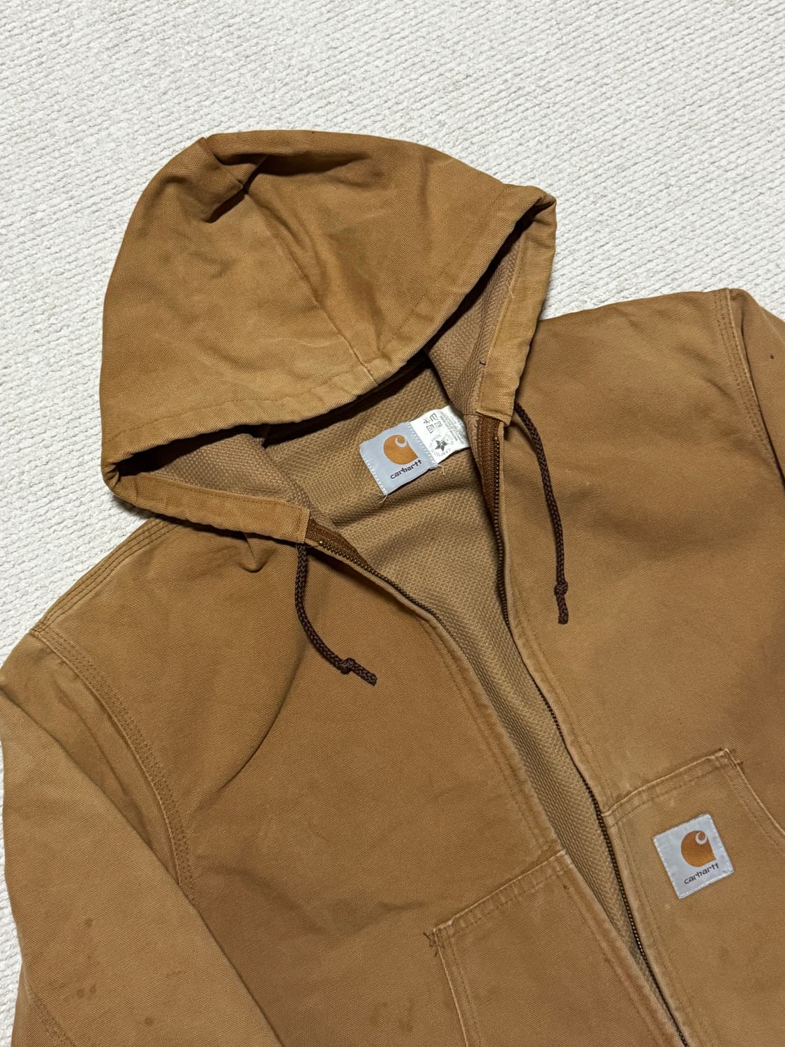 90s USA 칼하트 액티브 자켓 M 상품이미지5