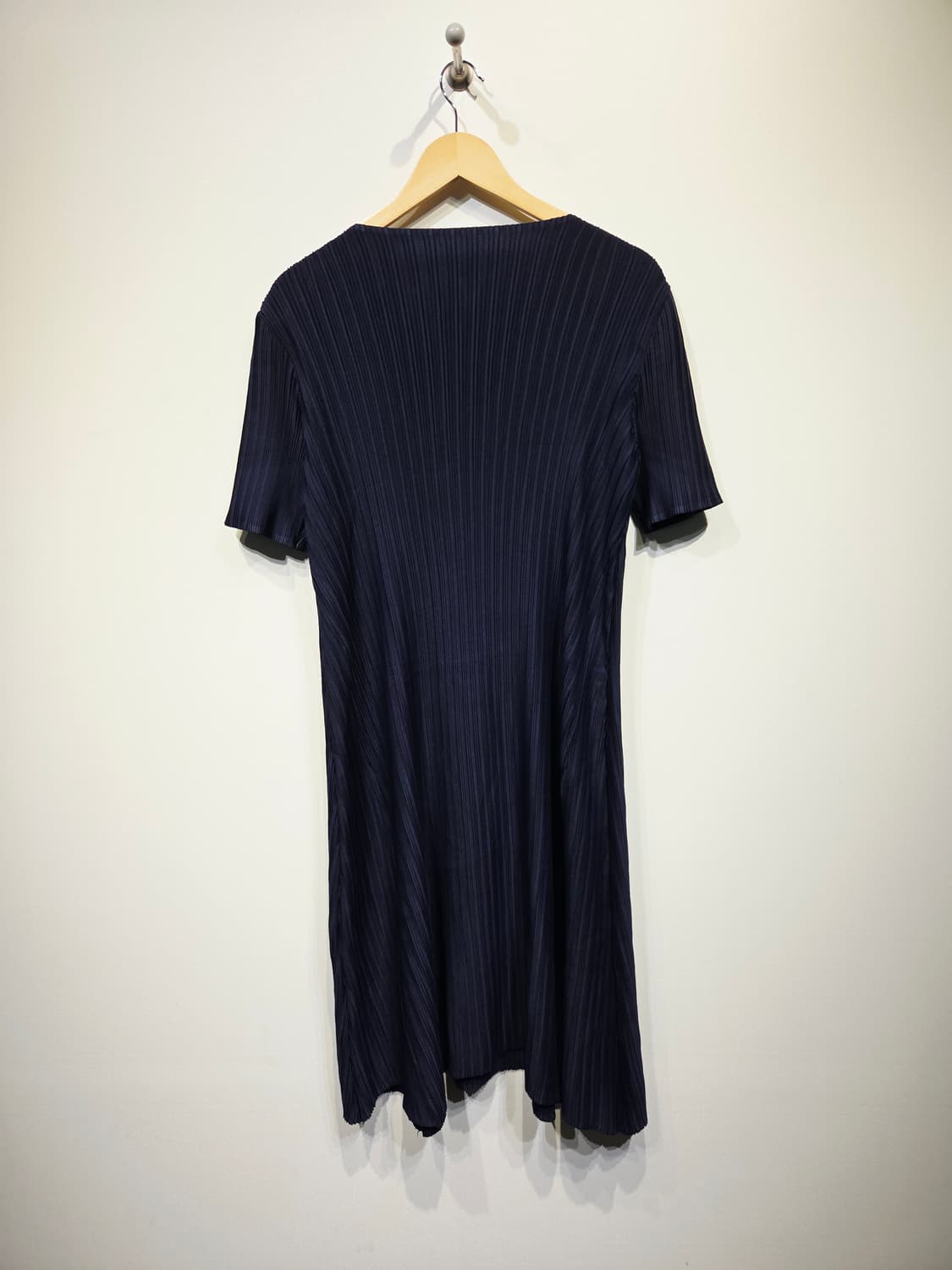 플리츠미(Pleatsme) 다크 네이비 반팔 플리츠 원피스 상품이미지5