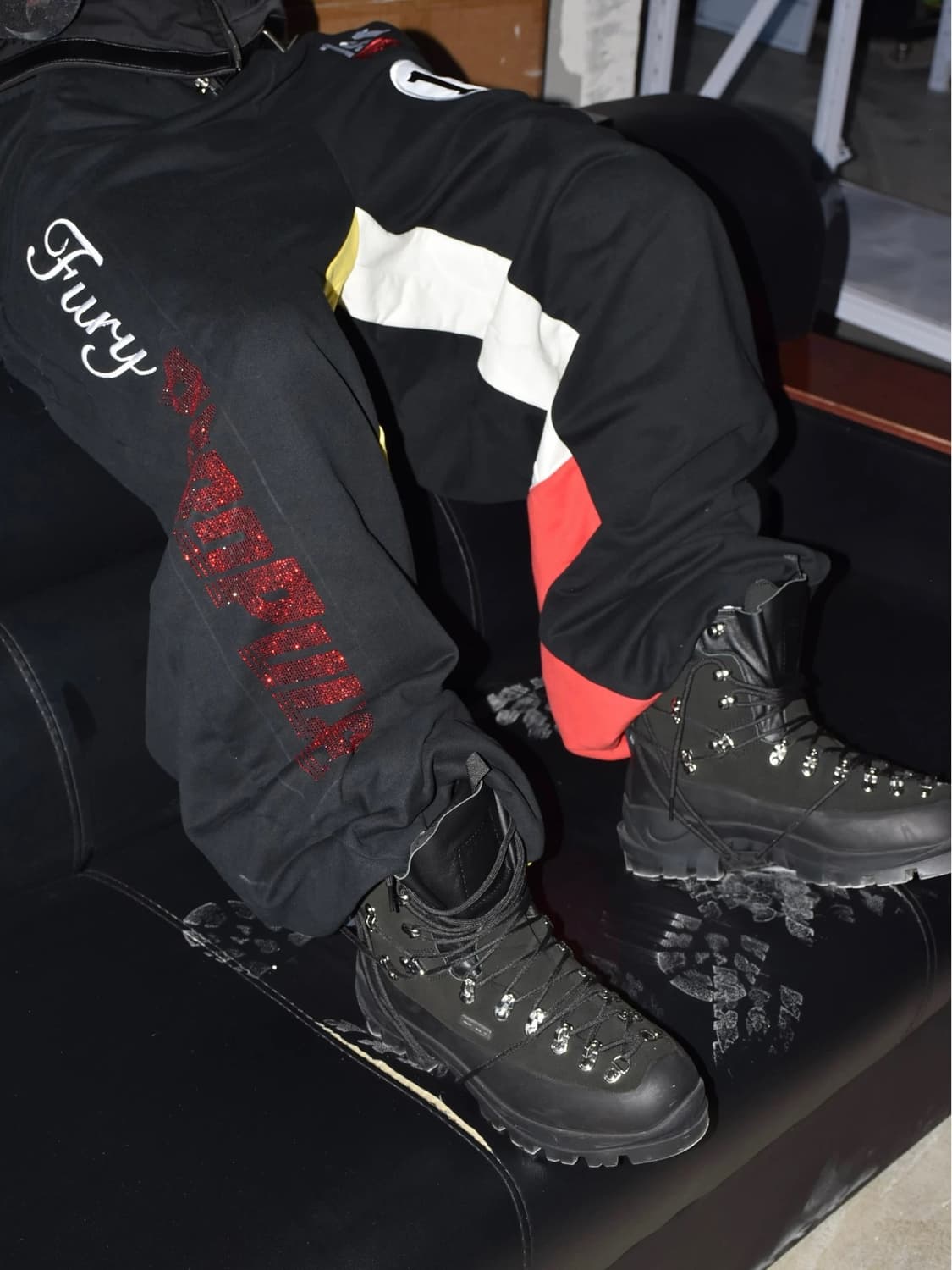 Grid 13 Patch Wide Sweatpants 상품이미지6