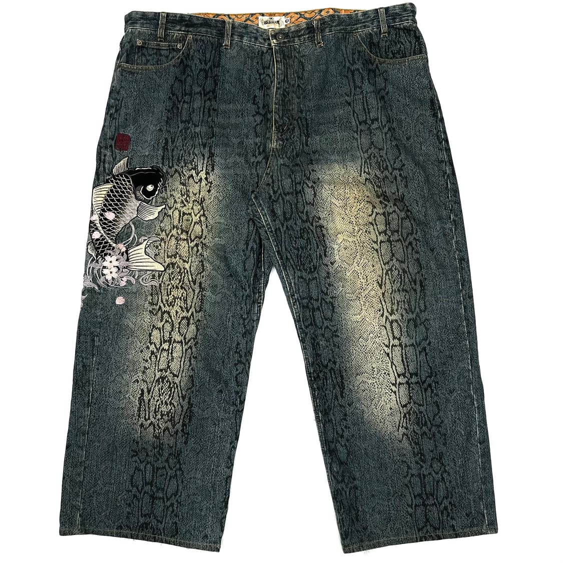 Karakuri tamashii Python Skin jeans 상품이미지4