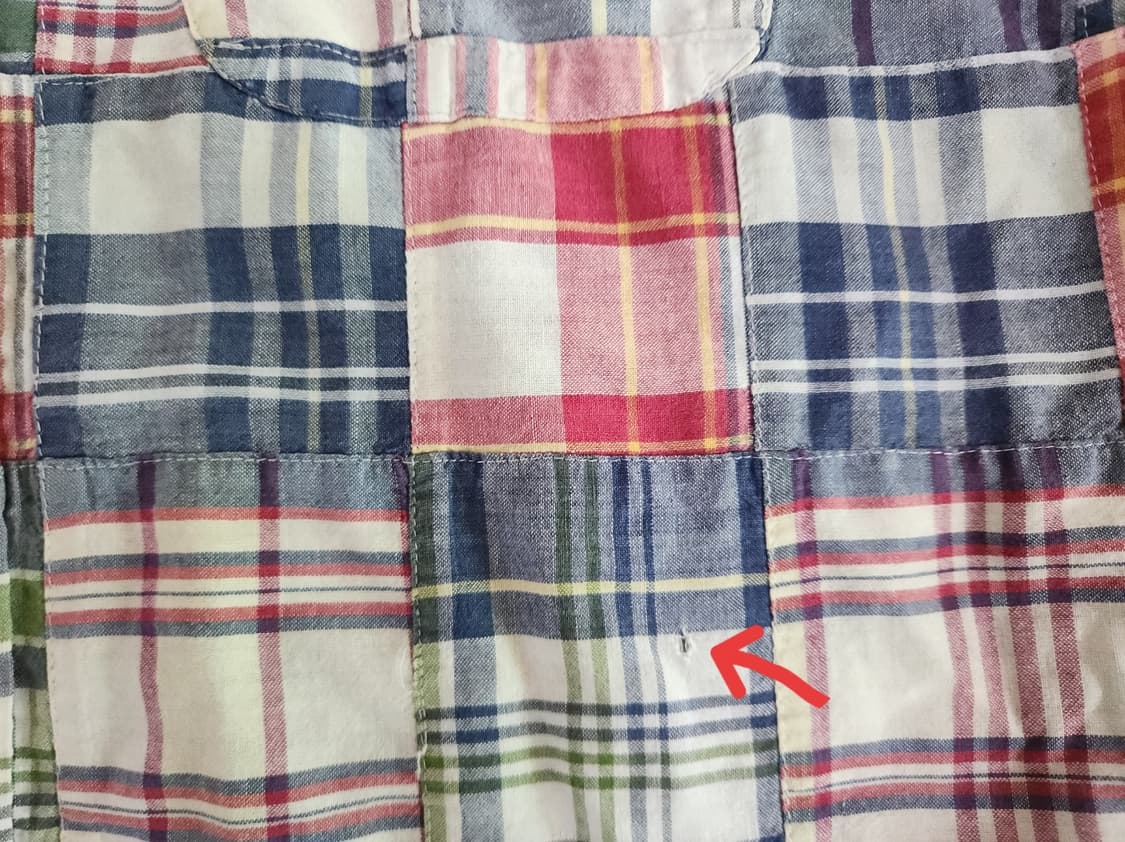 브룩스브라더스 패치워크 셔츠(L) 상품이미지3