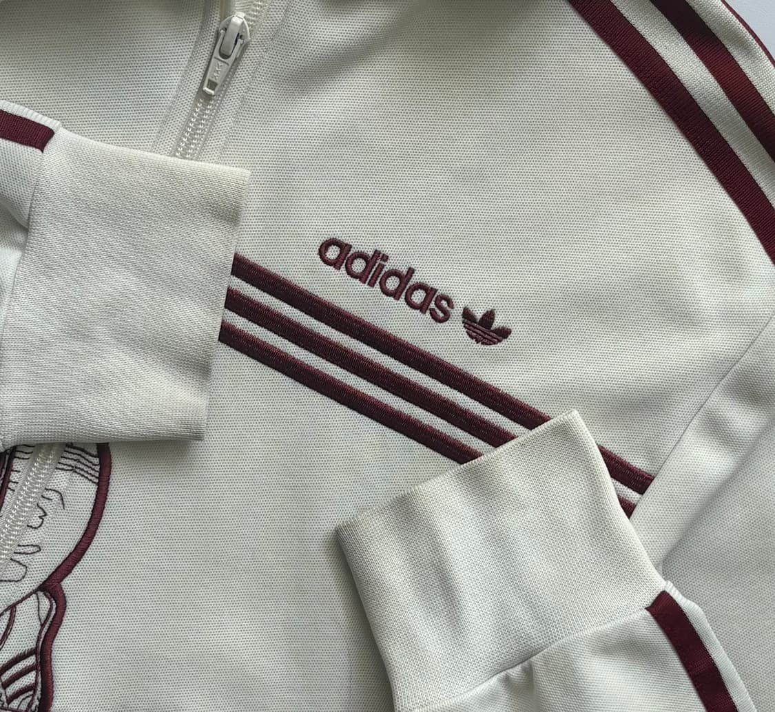 adidas 아디다스 빈티지 크림 런닝 트랙탑 상품이미지4