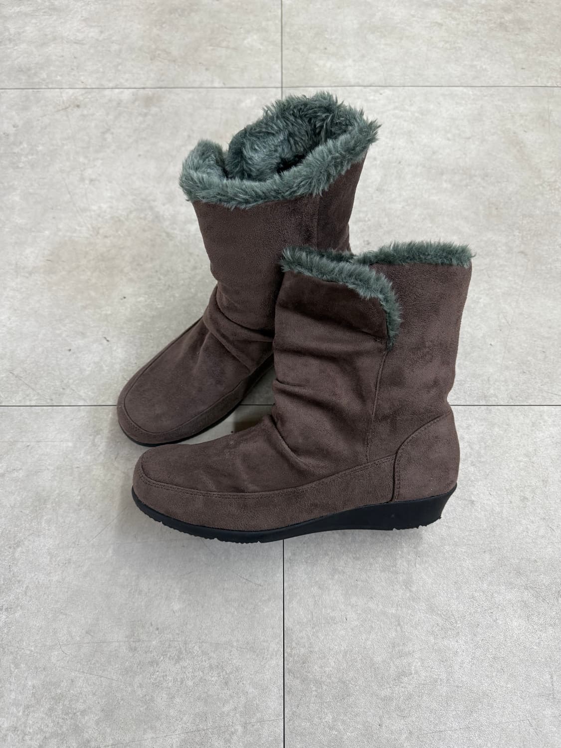 JPN 스웨이드 링클 부츠 상품이미지2