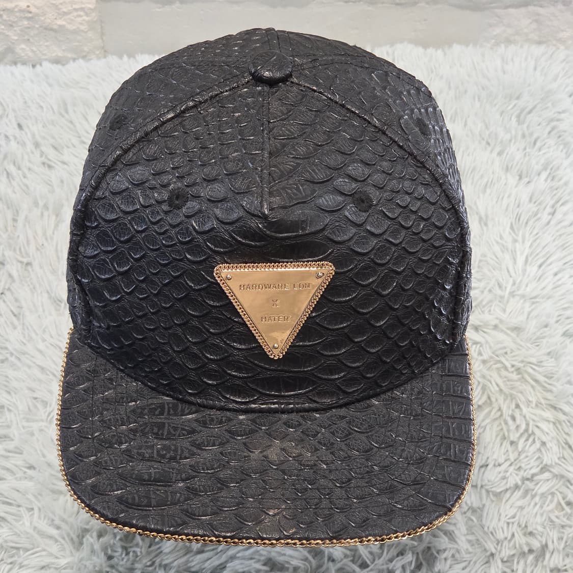 L7-3:헤이터 스냅백 하드웨어 런던 콜라보 블랙 크로커 캡 (56-59 상품이미지1