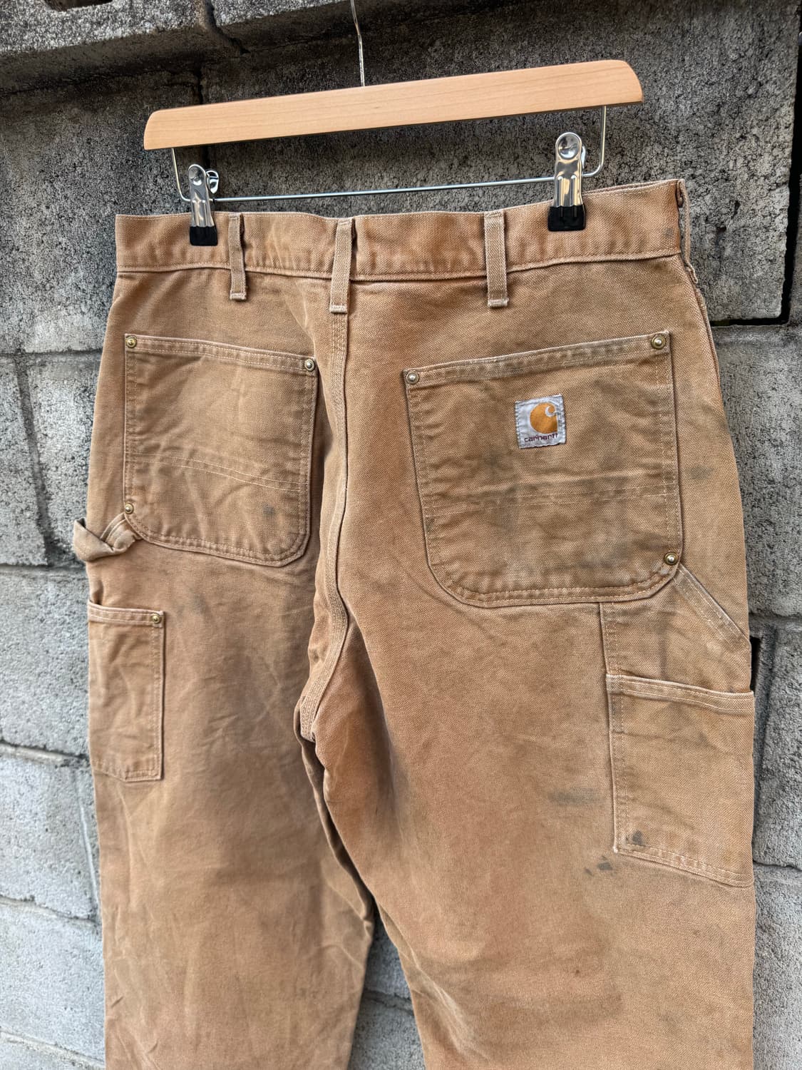 칼하트 빈티지 b01 브라운 더블니 카펜터 워크 팬츠 34/32 상품이미지4