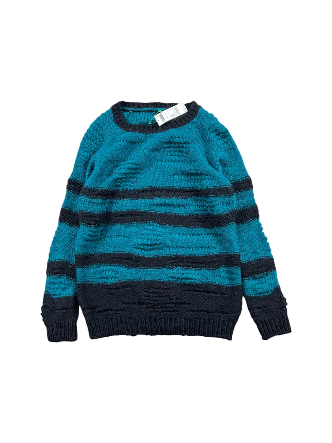 BENETTON 데미지 디테일 스트라이프 니트  상품이미지1