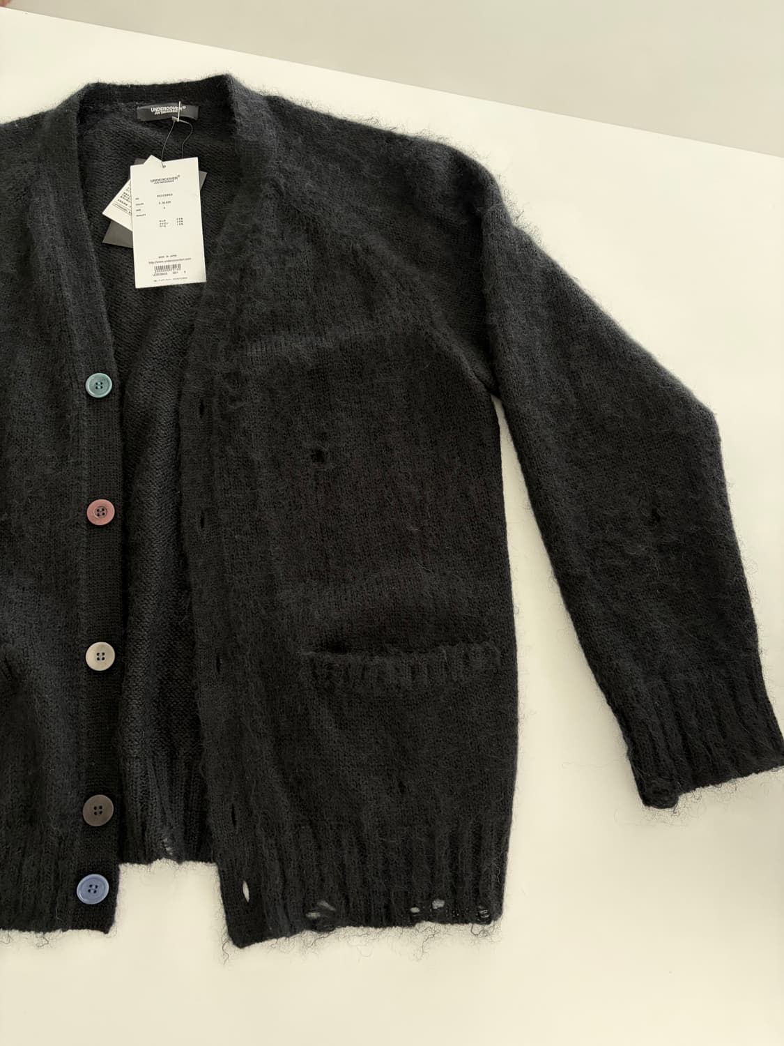 undercover 모헤드 데미지드 가디건 4사이즈 상품이미지5