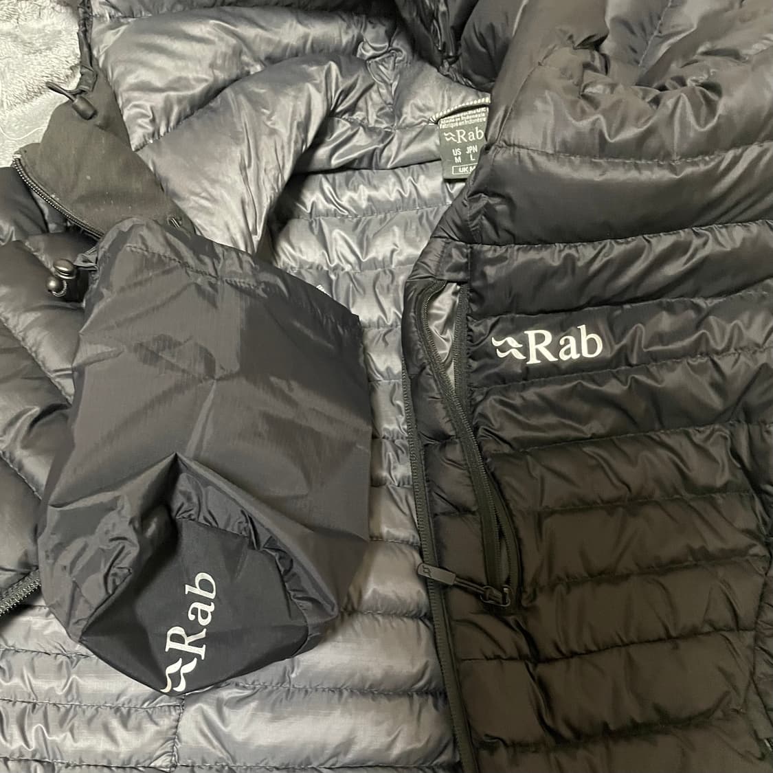 (UK M)Rab 마이크로라이트 알파인 자켓 블랙 경량패딩 상품이미지4
