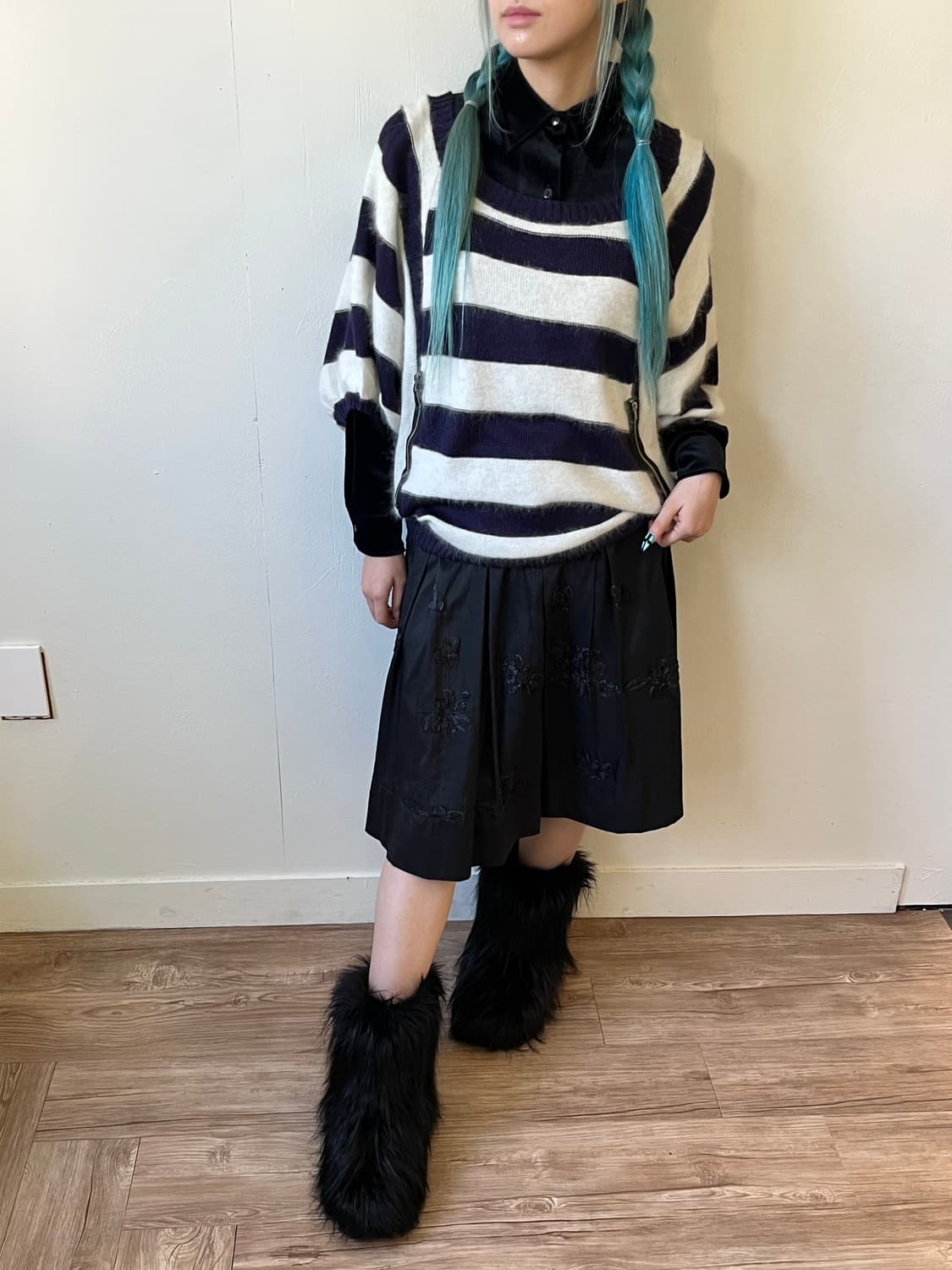 MISCH MASCH 앙고라 벌룬 스웨터 상품이미지6