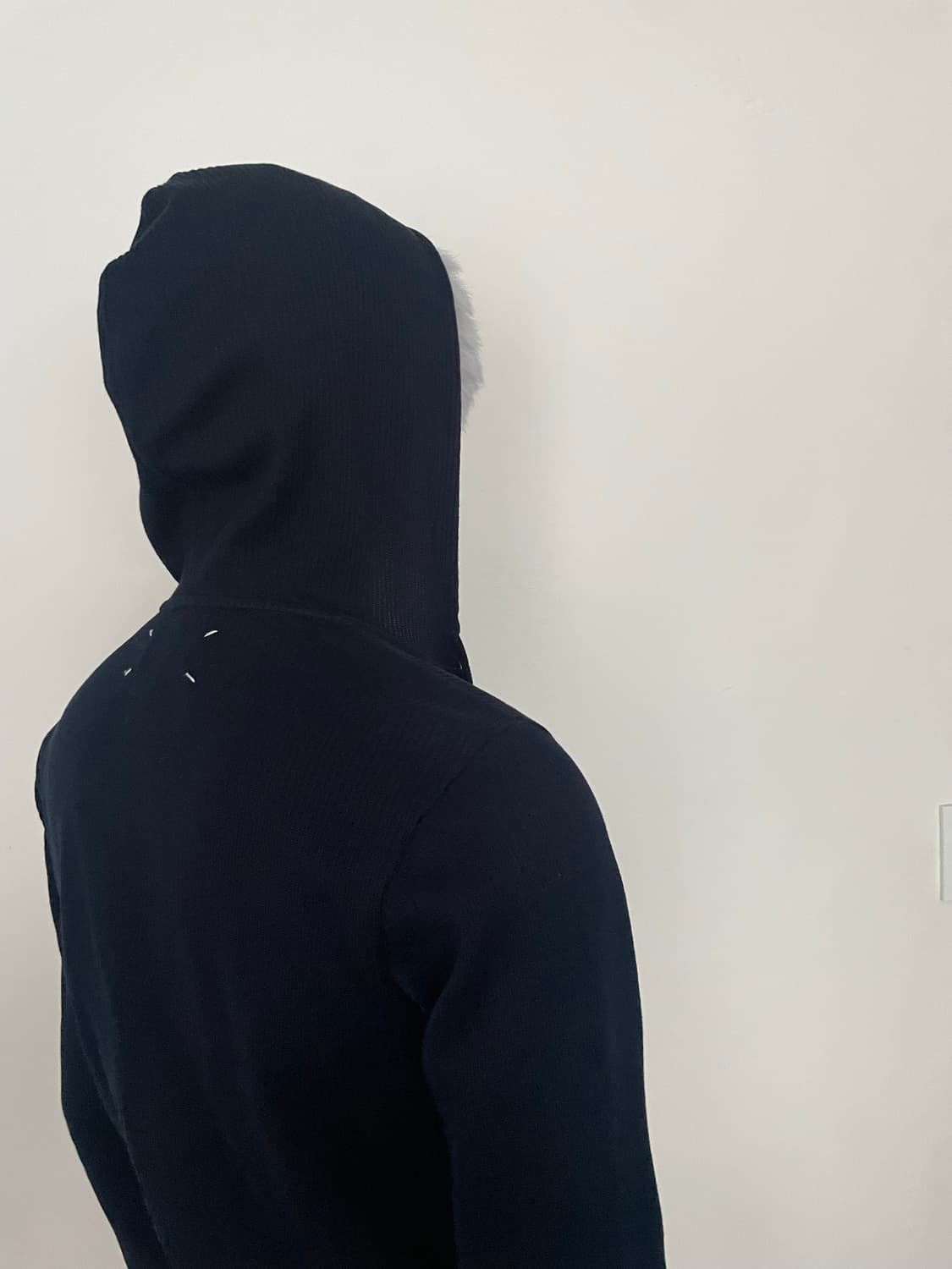 rib knit hoodie zip up 상품이미지2