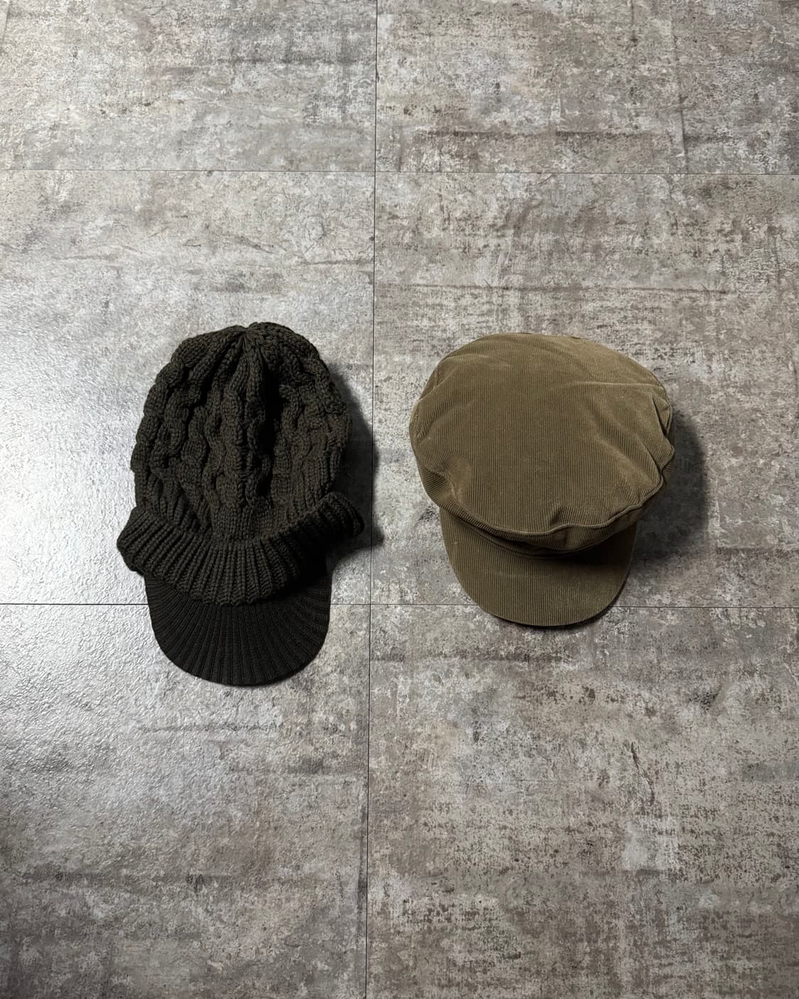 케이블 니트 패턴 셔링 캡 상품이미지4