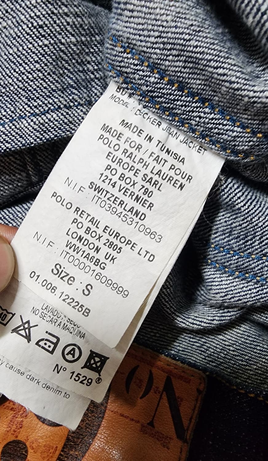 90's 빈티지 폴로진스 인디고 데님 트러커자켓 상품이미지7