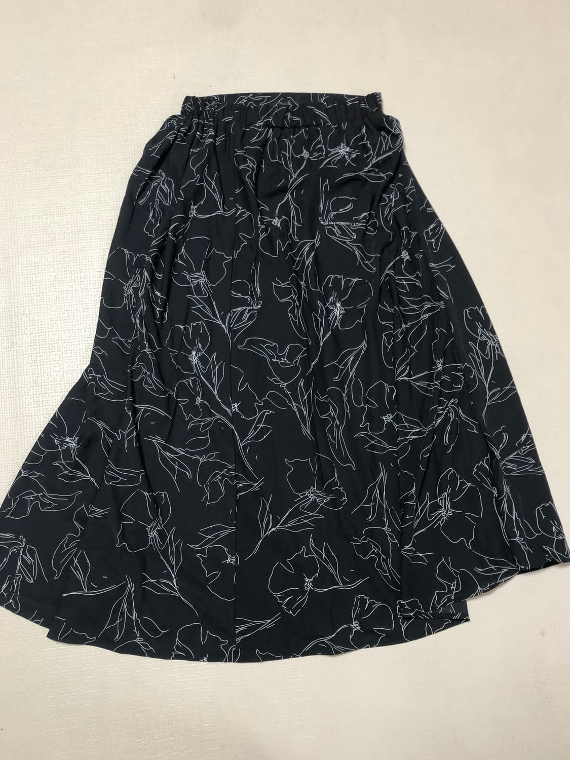 빈티지 블랙 오리엔탈 롱 스커트 상품이미지6