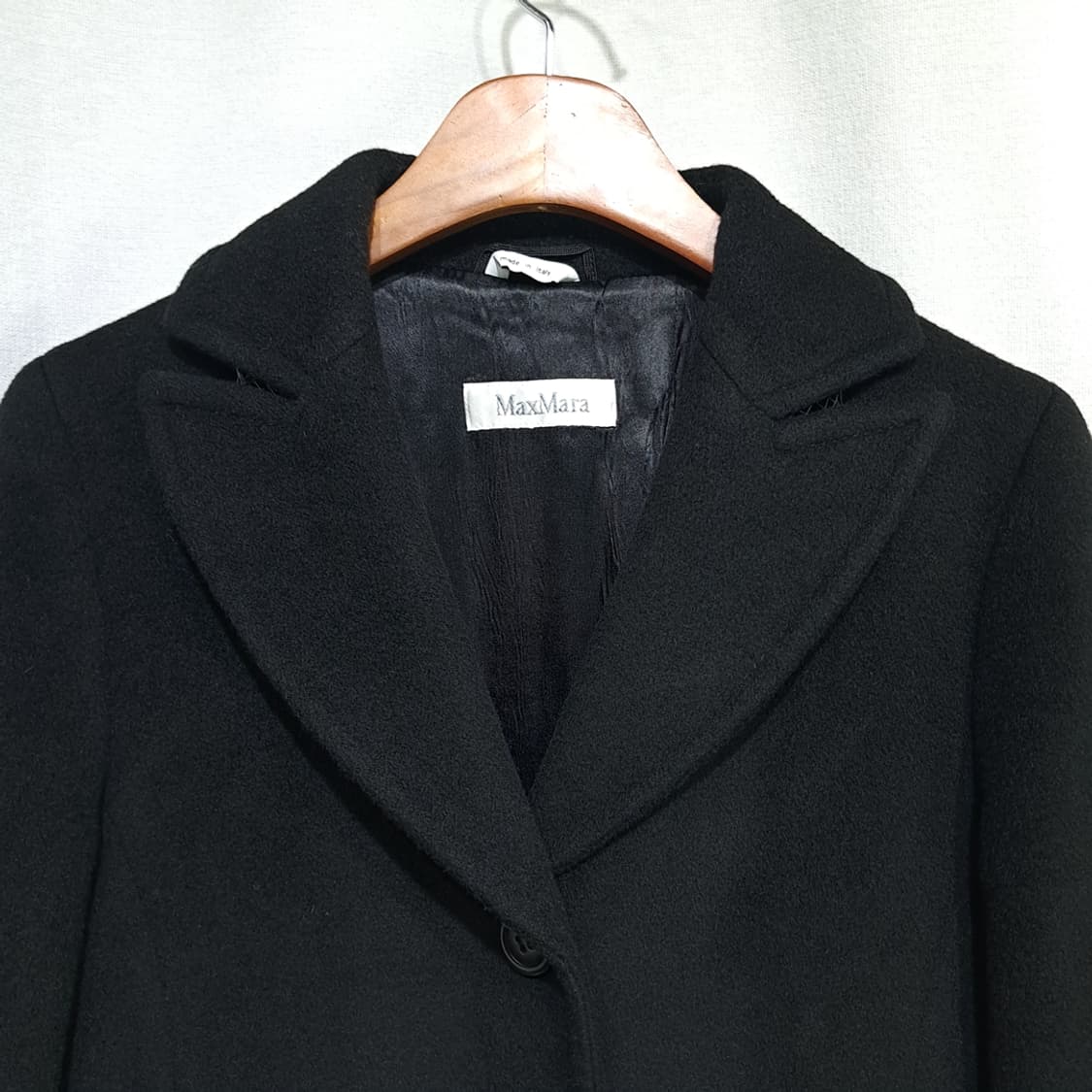 CL230 M 막스마라 90s 이태리판 울캐시미어 스티치 블랙 코트 상품이미지2