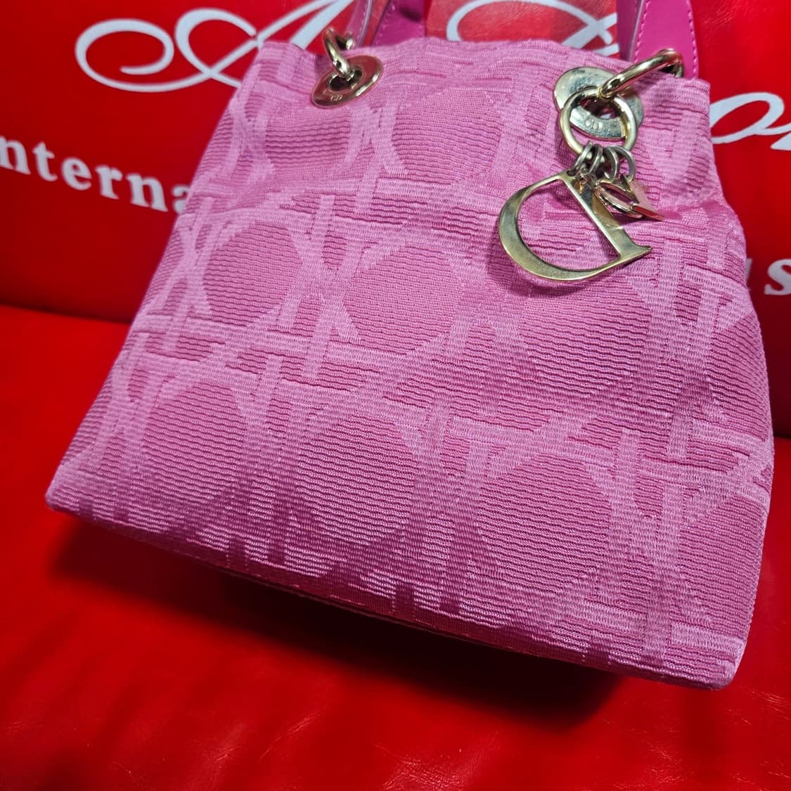 Christian Dior 핫핑크 Lady 토드백 상품이미지5