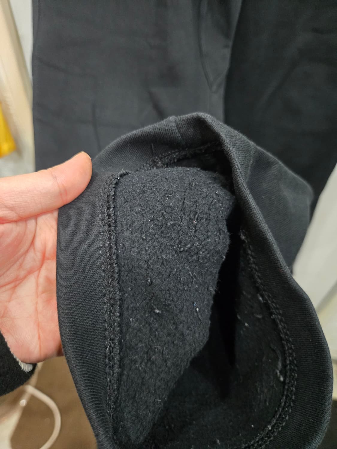 105,XL )) NIKE 나이키 블랙 기모 트레이닝복 바지! 상품이미지3