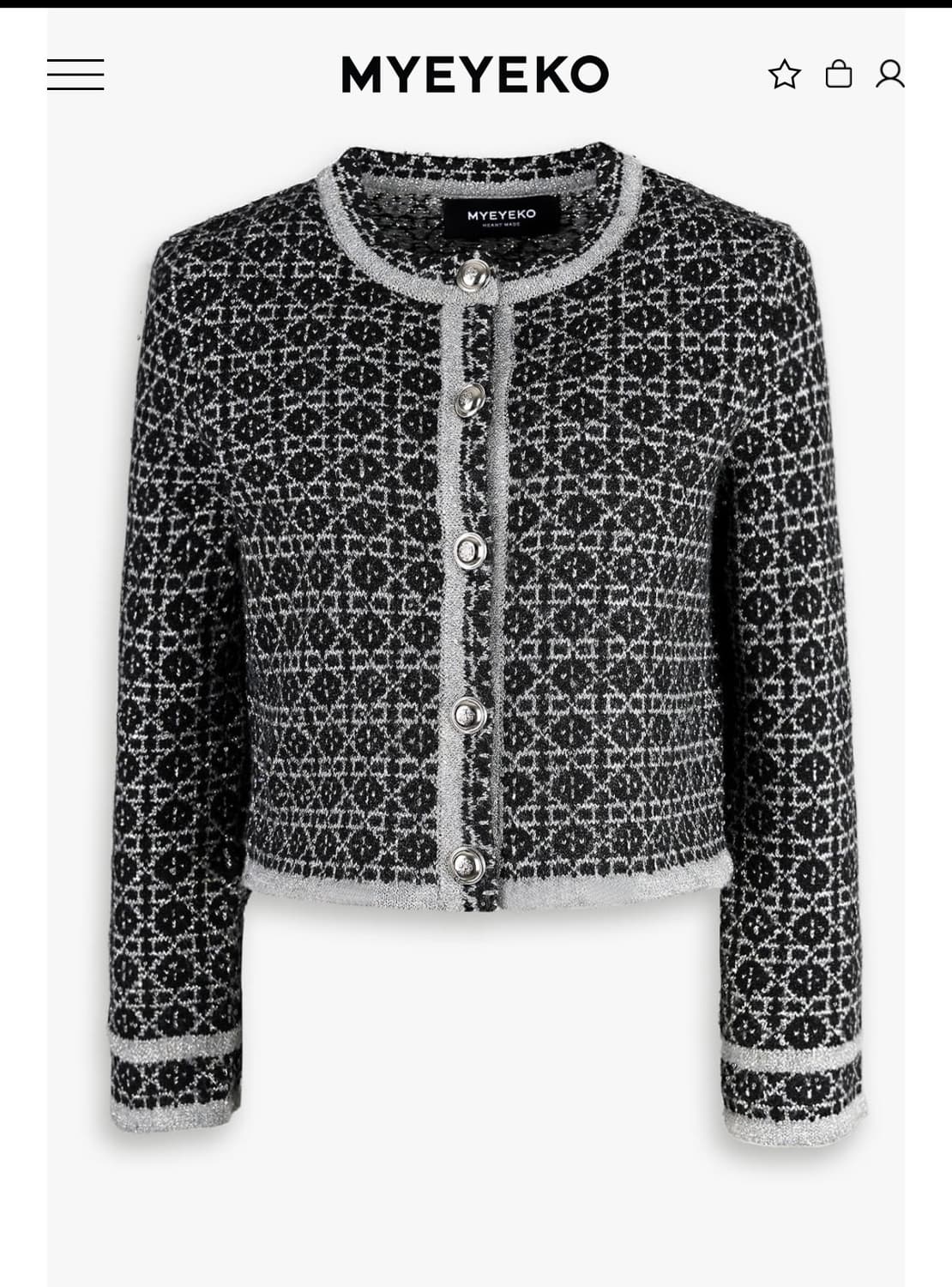 마이아이코 메탈릭 자카드 트위드 상품이미지1