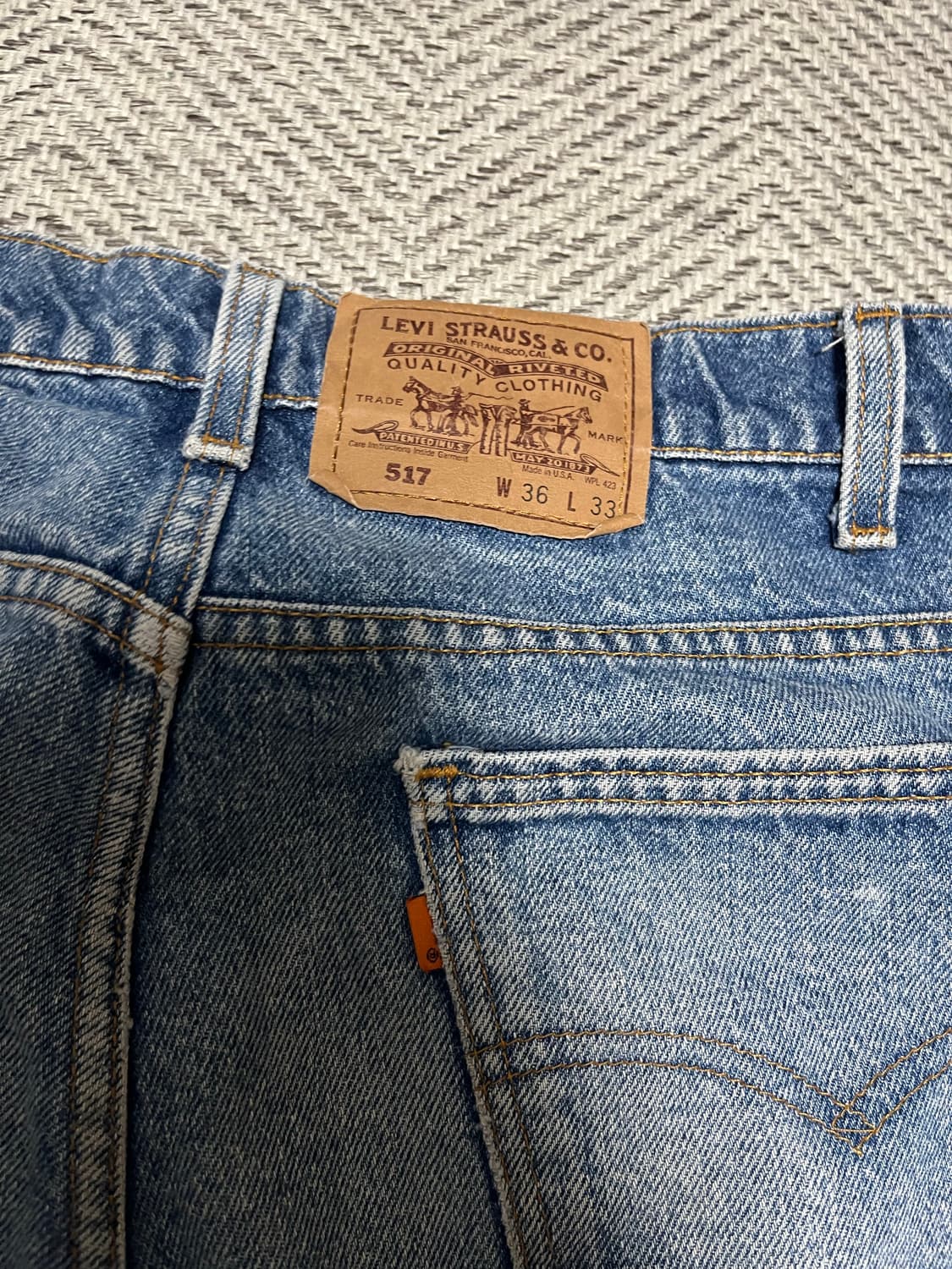 90s 리바이스 517 오랜지탭 36x33  상품이미지3