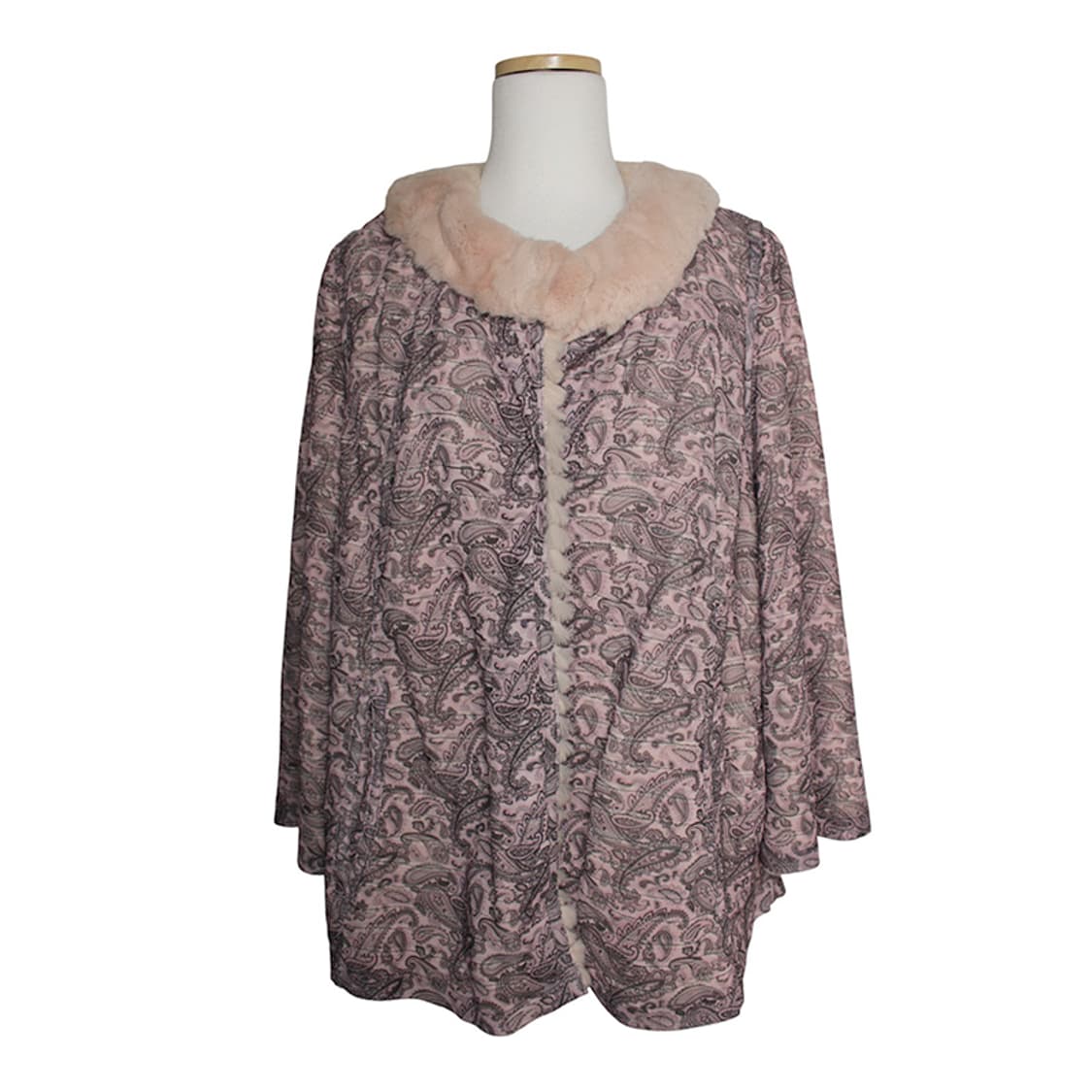 래빗 퍼 연핑크 양면 자켓 66 상품이미지3