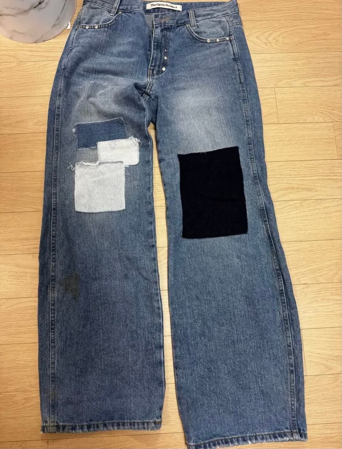 더오픈프로덕트 오픈와이와이 패치워크 데님팬츠 S 상품이미지2