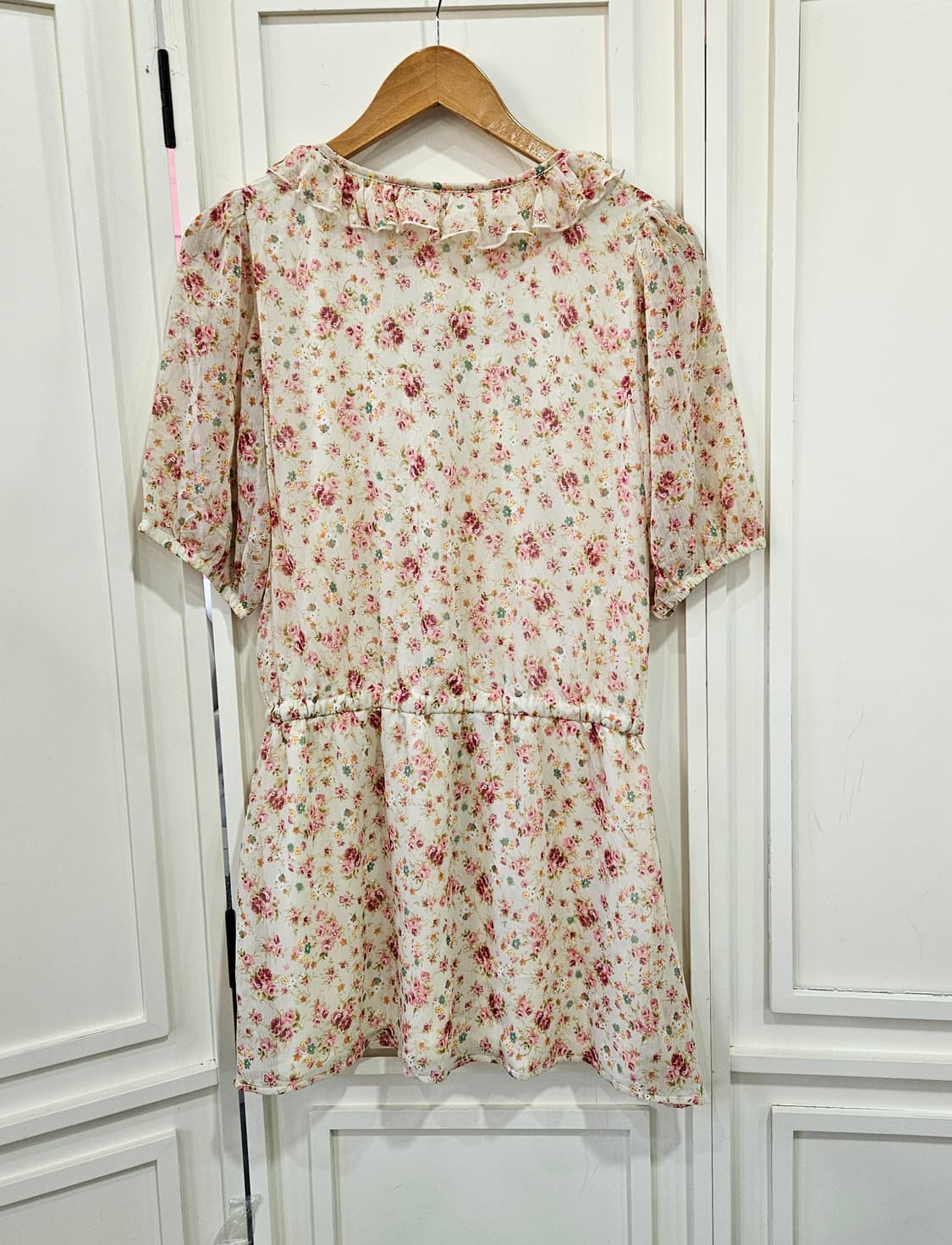 플라워 쉬폰 미니 원피스 상품이미지4